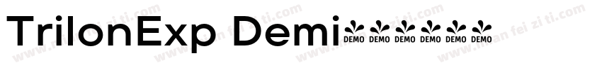 TrilonExp Demi字体转换